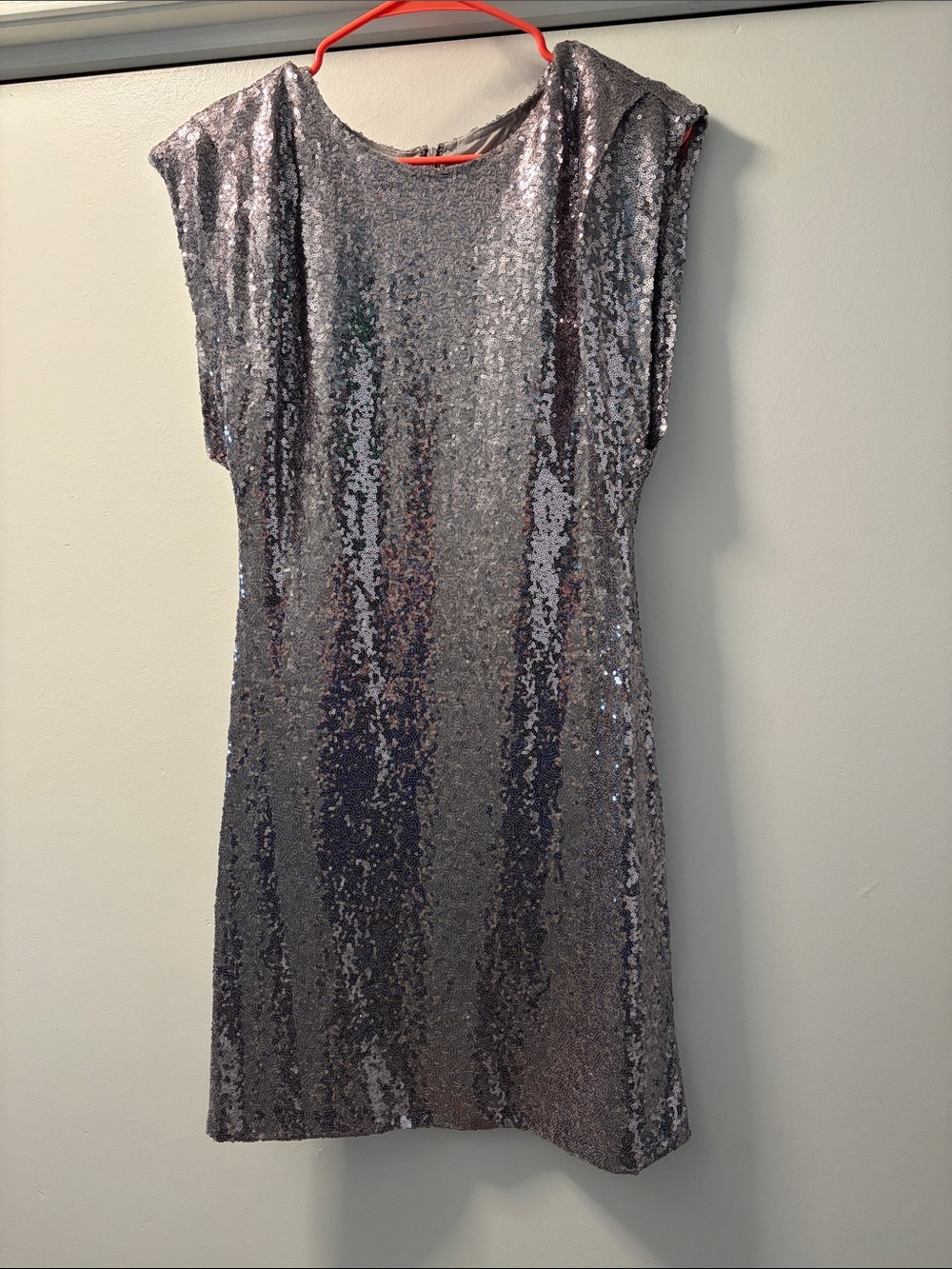 ASTR Silver Sequin Mini Dress